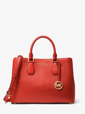 michael kors edmonton camille bag large|Camille Large Pebbled Leather Satchel .